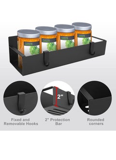 Hanayo 4 Pack Kitchen Refrigerator Side Shelf Moveable Fridge Magnetic Spice Racks Punch Free Storage Rack  - Image 5