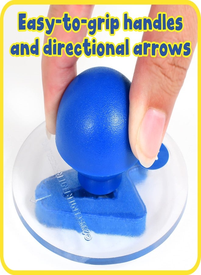 READY 2 LEARN Giant Stampers - Numbers 0-9 - Set of 10 - Easy to Hold Foam Stamps for Kids - Arts and Crafts Stamps for Displays, Posters, Signs and DIY Projects - Image 3