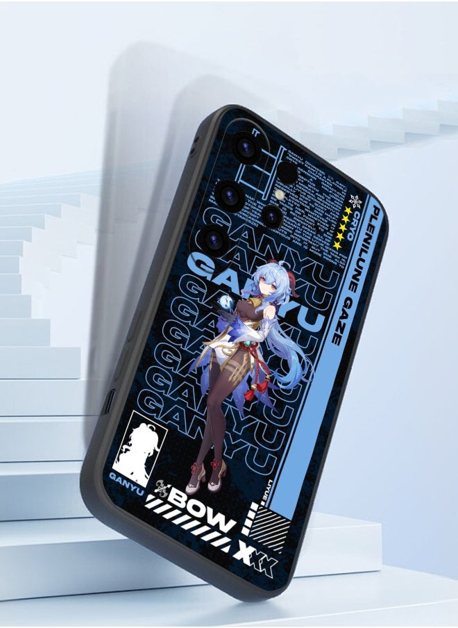 Generic - Protective Shockproof Case Cover For Samsung Galaxy S24 Ultra 5G Ganyu Genshin Impact Drawing - Image 1
