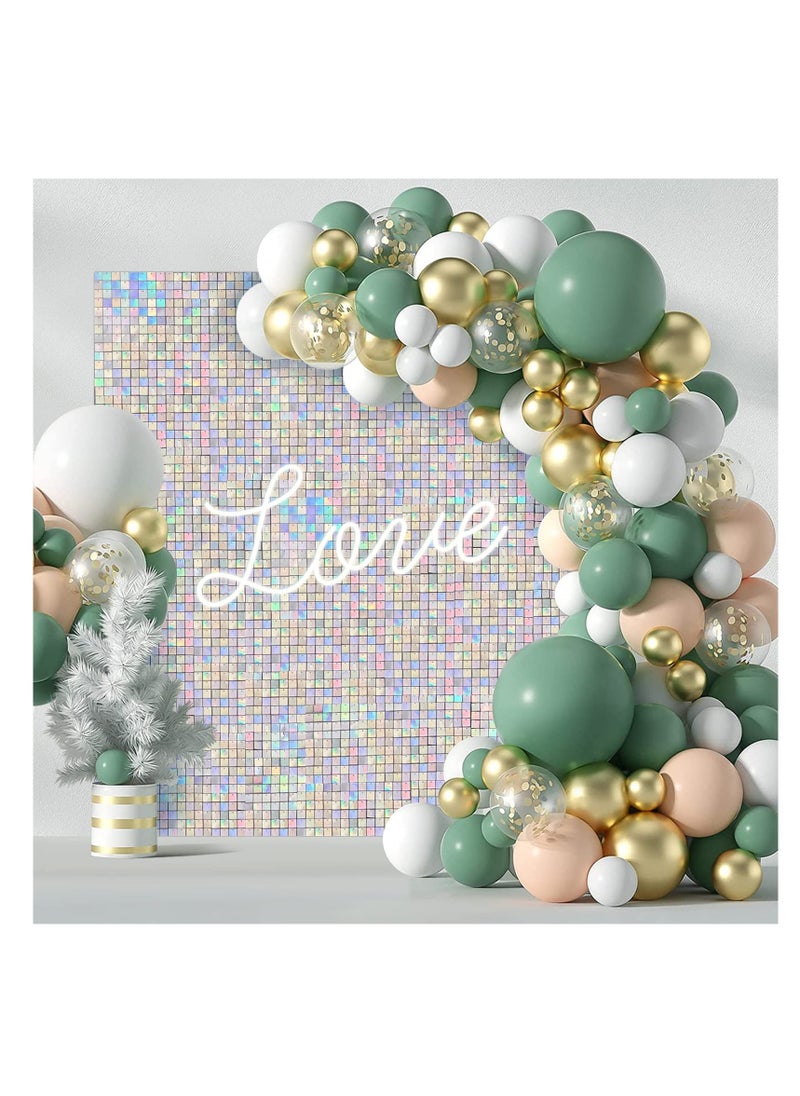 Wall Backdrop Panels, 12 Pack Rainbow Sequin Backdrop for Party Decorations Birthday Wedding & Engagement Anniversary Iridescent Home Decor, Made of Polymeric Material, with a Non-toxic Coating - pzsku/ZF2B1D1737051AFCE97CEZ/45/_/1711708449/0b473142-f520-4b25-9d09-5fdaa572b869