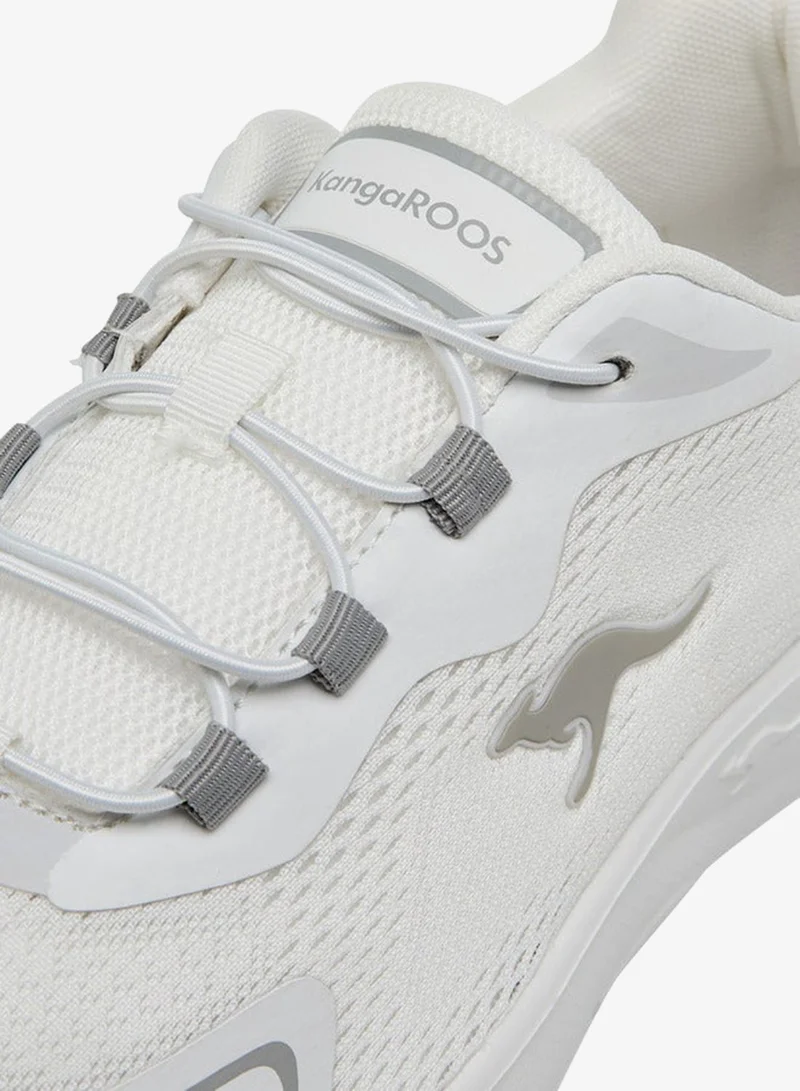 kangaROOS WHITE Women's Panelled Lace-Up Sports Shoes for Women | Best Price UAE