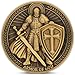 Leabet Armor of God Christian Challenge Coin DoubleSided Zinc Alloy Collectible with Antique Finish Featuring Ephesians 611 Scripture and Knight in Full Armor - Image 2