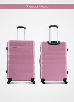 PARAJOHN Neto 3 Piece ABS Hardside Spinner Luggage Trolley Set 20/24/28 Inch Pink  - Image 2