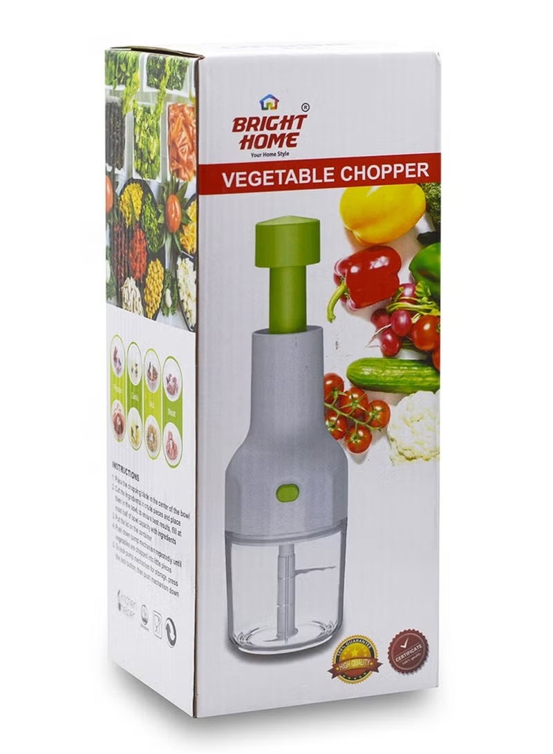 برايت هوم قطاعة الخضروات اليدوية: مفرمة تعمل يدويًا للبصل والثوم والفواكه - قطاعة المطبخ وتقطيع القطاعة وقطاعة المروحية اليدوية - Image 4