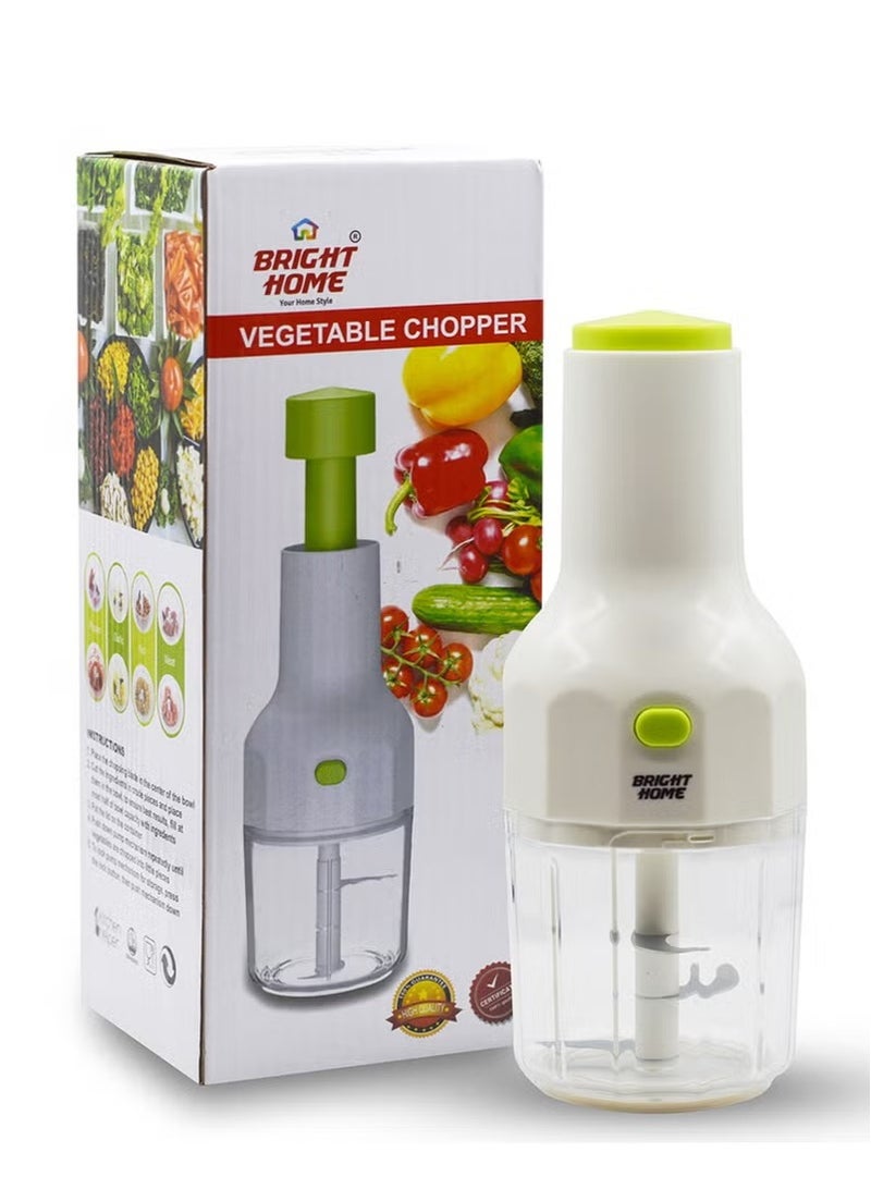 برايت هوم قطاعة الخضروات اليدوية: مفرمة تعمل يدويًا للبصل والثوم والفواكه - قطاعة المطبخ وتقطيع القطاعة وقطاعة المروحية اليدوية - Image 2