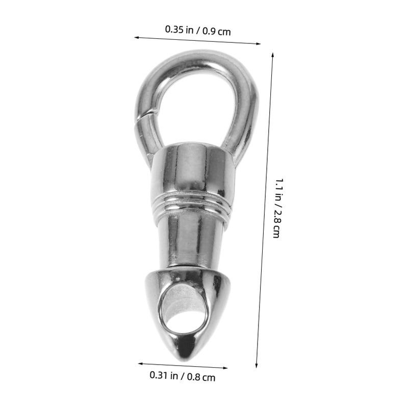 Stainless Steel Pendant Clasp Buckle For Jewelry Making Bracelets Necklaces Silver - Image 3
