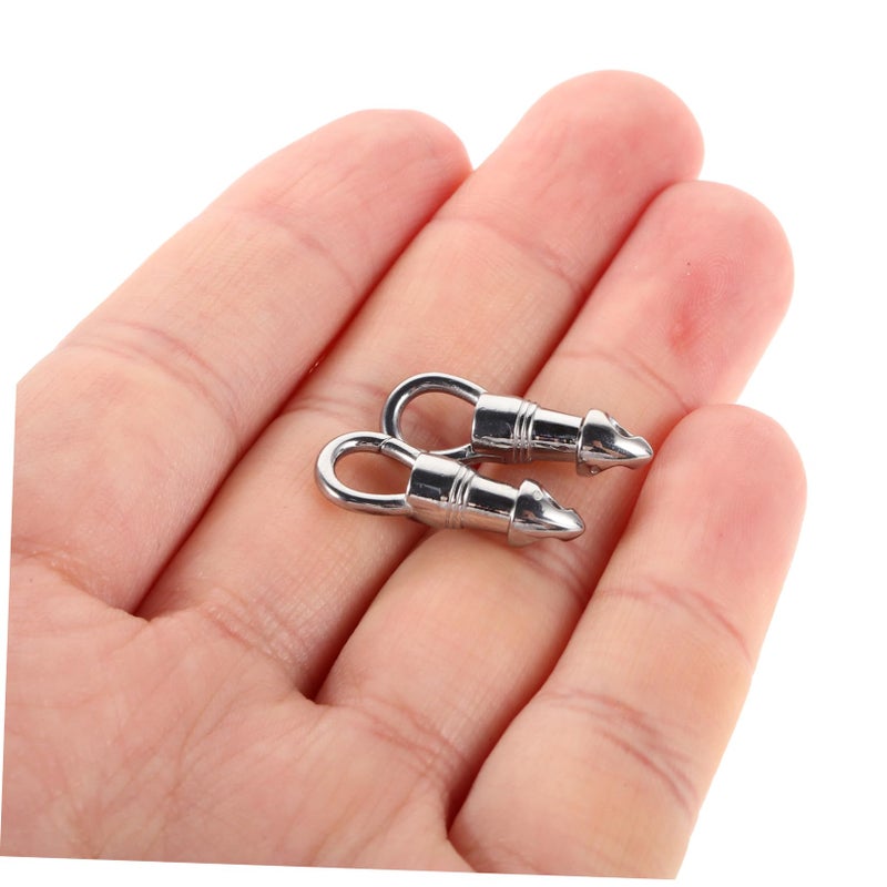 Stainless Steel Pendant Clasp Buckle For Jewelry Making Bracelets Necklaces Silver - Image 5
