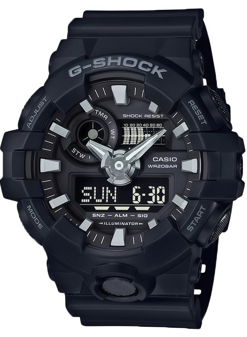 CASIO Casio Watches Men's G-Shock Large Dial Fashion Trend Waterproof Sports Men's Watch GA-700-1B - Image 1