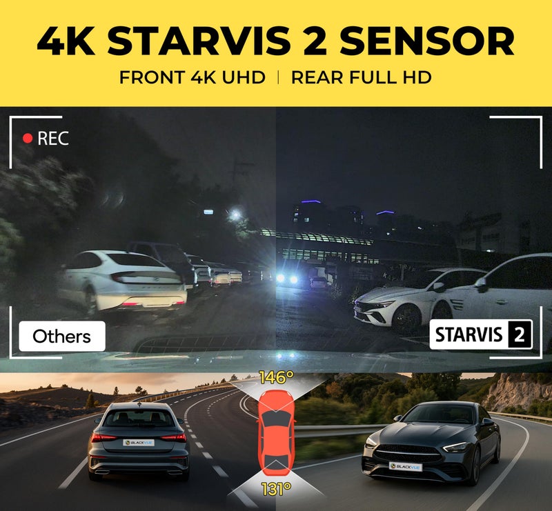 BlackVue DR970X Box-2CH Plus Dash Cam 64GB | Secure Box Unit + 2 Small Cameras (4K-Full HD), STARVIS 2 Sensor, Parking Mode, Up to 512GB, Wi-Fi, GPS, Cloud Features, Optional LTE - Image 2