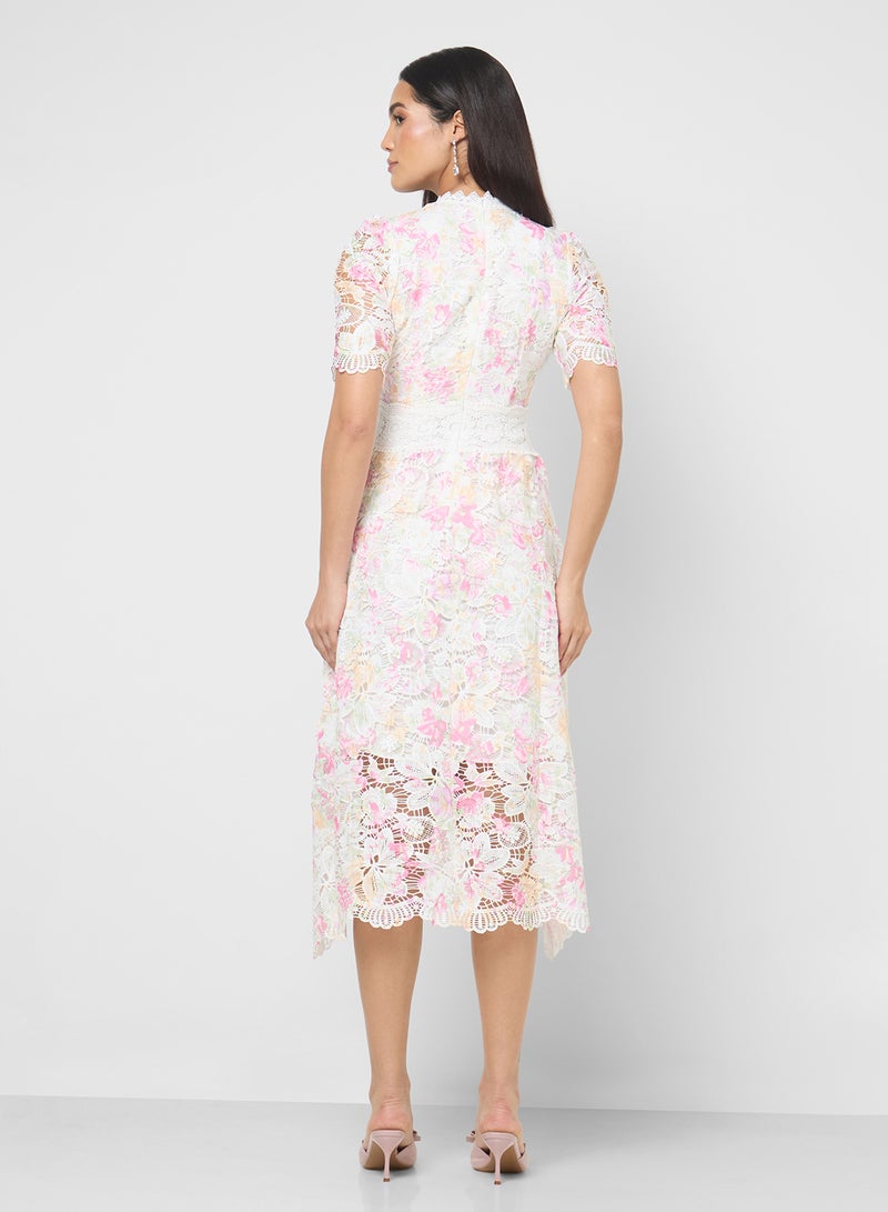 ELLA Floral Lace Dress - Image 2