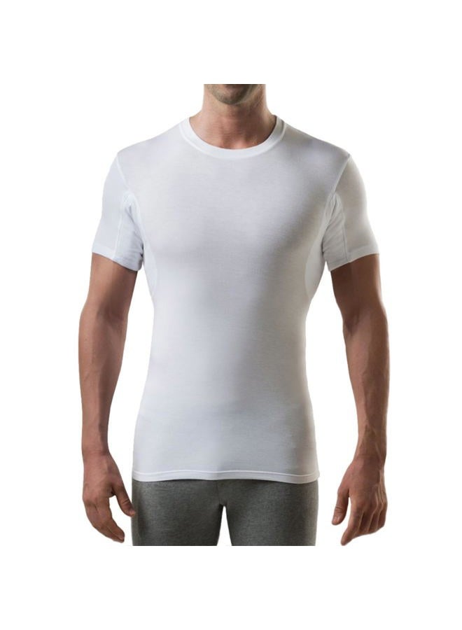THOMPSON TEE The Thompson Tee Sweatproof Undershirt for Men with Underarm Sweat Pads (Slim Fit, Crew Neck) (White, 2XL) - Image 1
