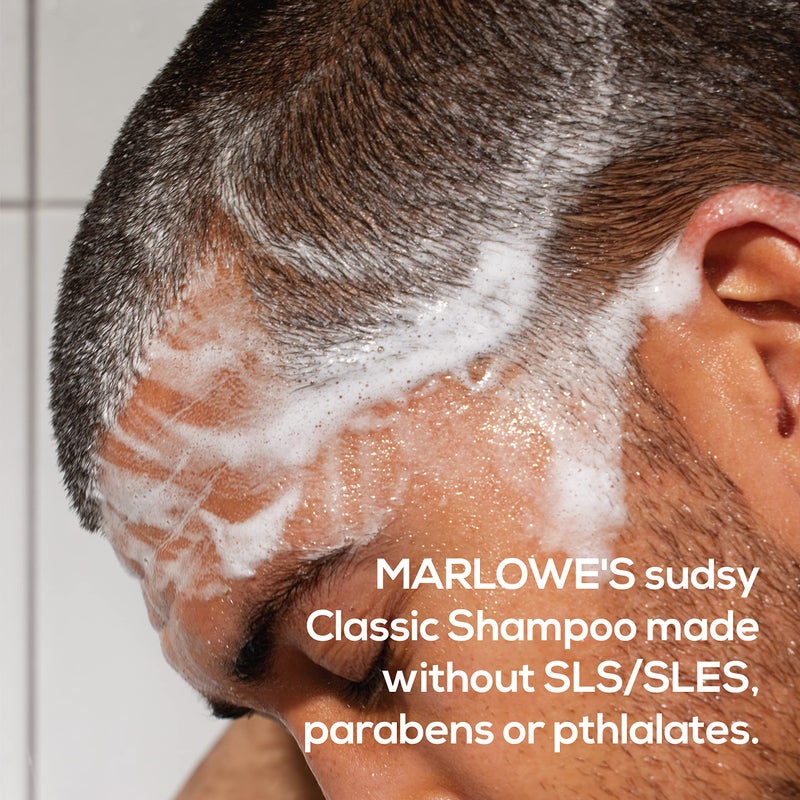 MARLOWE. No.172 Classic Mens Shampoo, Clarifies, Invigorates and Refreshes Hair with Moisturizing Argan Oil & Coconut Oil, All Hair Types, Paraben & Phthalate Free, 8 Fl Oz - Image 5