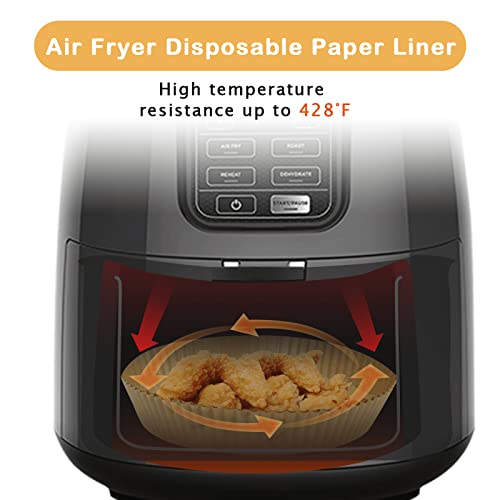 SIUDANGKA Air Fryer Liners for Ninja Air Fryer, 100 Pcs Disposable Paper Liner for most 4-8QT AirFryer - Image 4