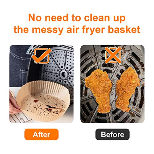 SIUDANGKA Air Fryer Liners for Ninja Air Fryer, 100 Pcs Disposable Paper Liner for most 4-8QT AirFryer - Image 3