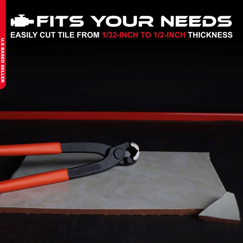 ABN Tile & Mosaic Nipper, Cutter Pliers with Carbide Trimming Tips - Image 3