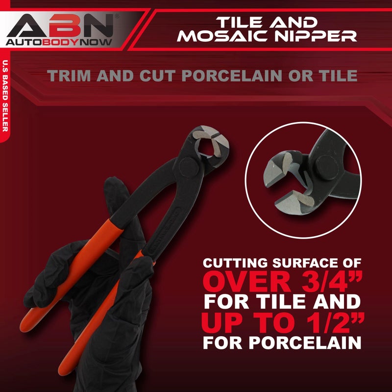 ABN Tile & Mosaic Nipper, Cutter Pliers with Carbide Trimming Tips - Image 2