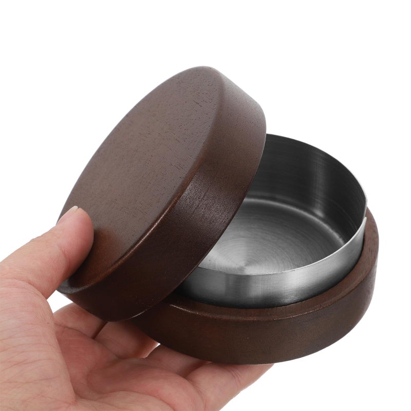 Stainless Steel Smoking Ashtray with Lid Round Cigarette Butt Container for Home Office - Image 4