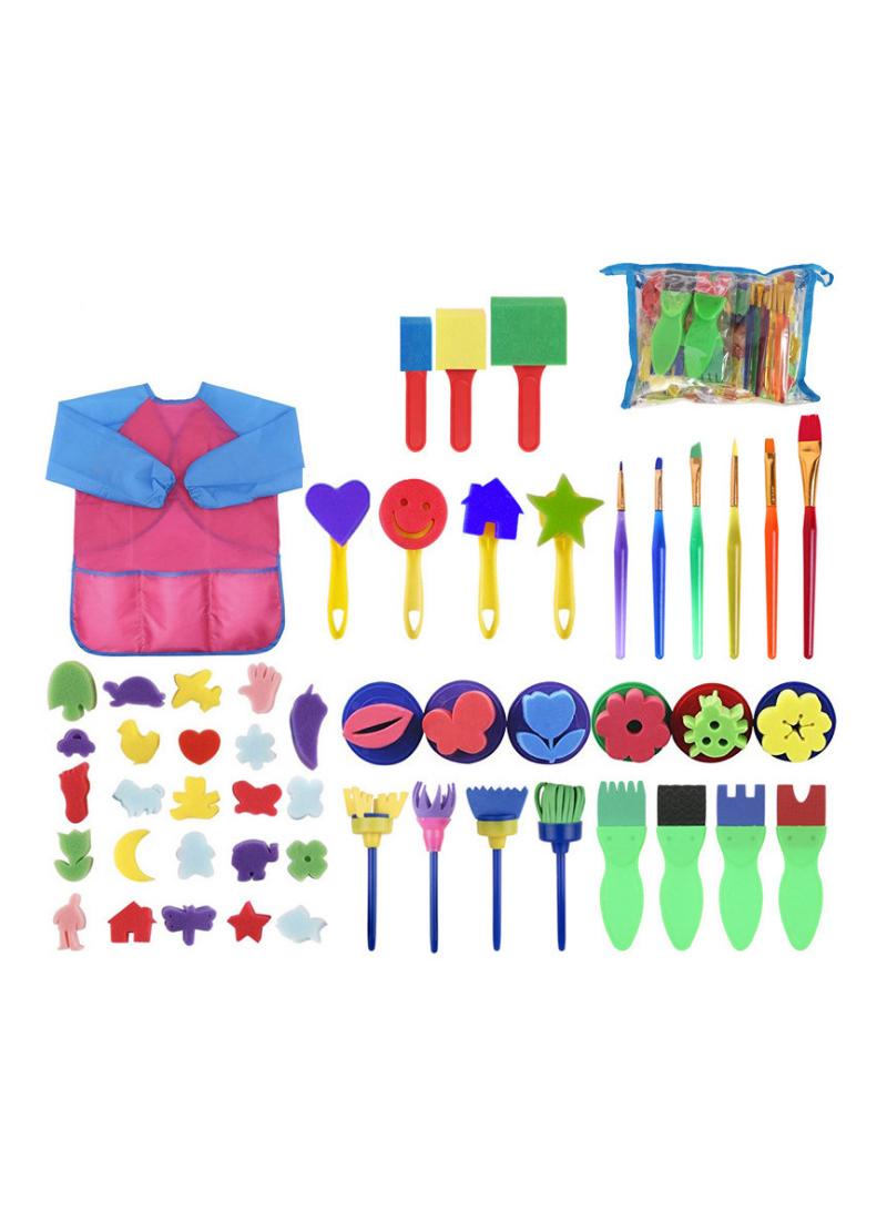 general 52-Piece Children's Painting Sponge Brush Set - Image 1