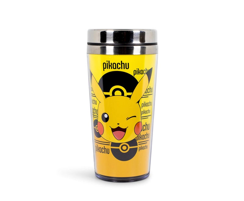 Pokemon Pikachu Travel Mug With Stainless Steel Lid  16 Ounces - Image 2