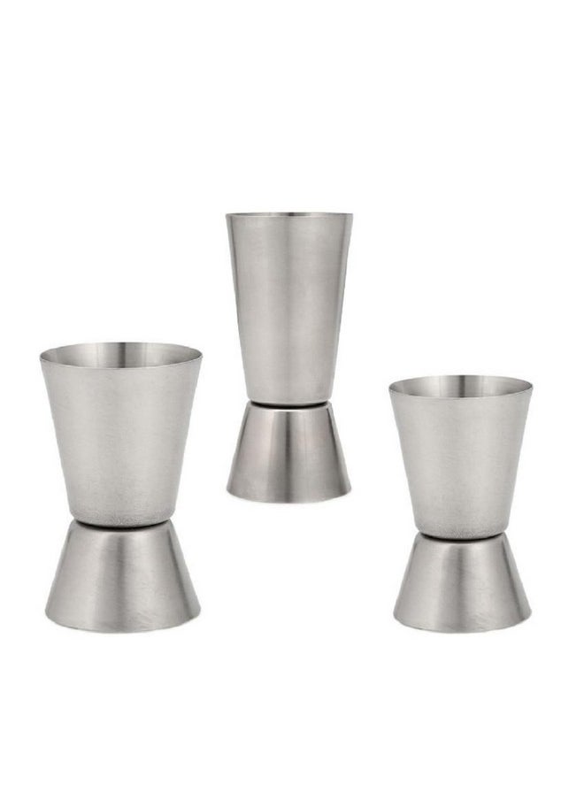 Dynore Dynore Stainless Steel Double Sided Set of 3 Tall Peg Measure Set- 15/30, 20/40, 30/60 ml  - Image 1