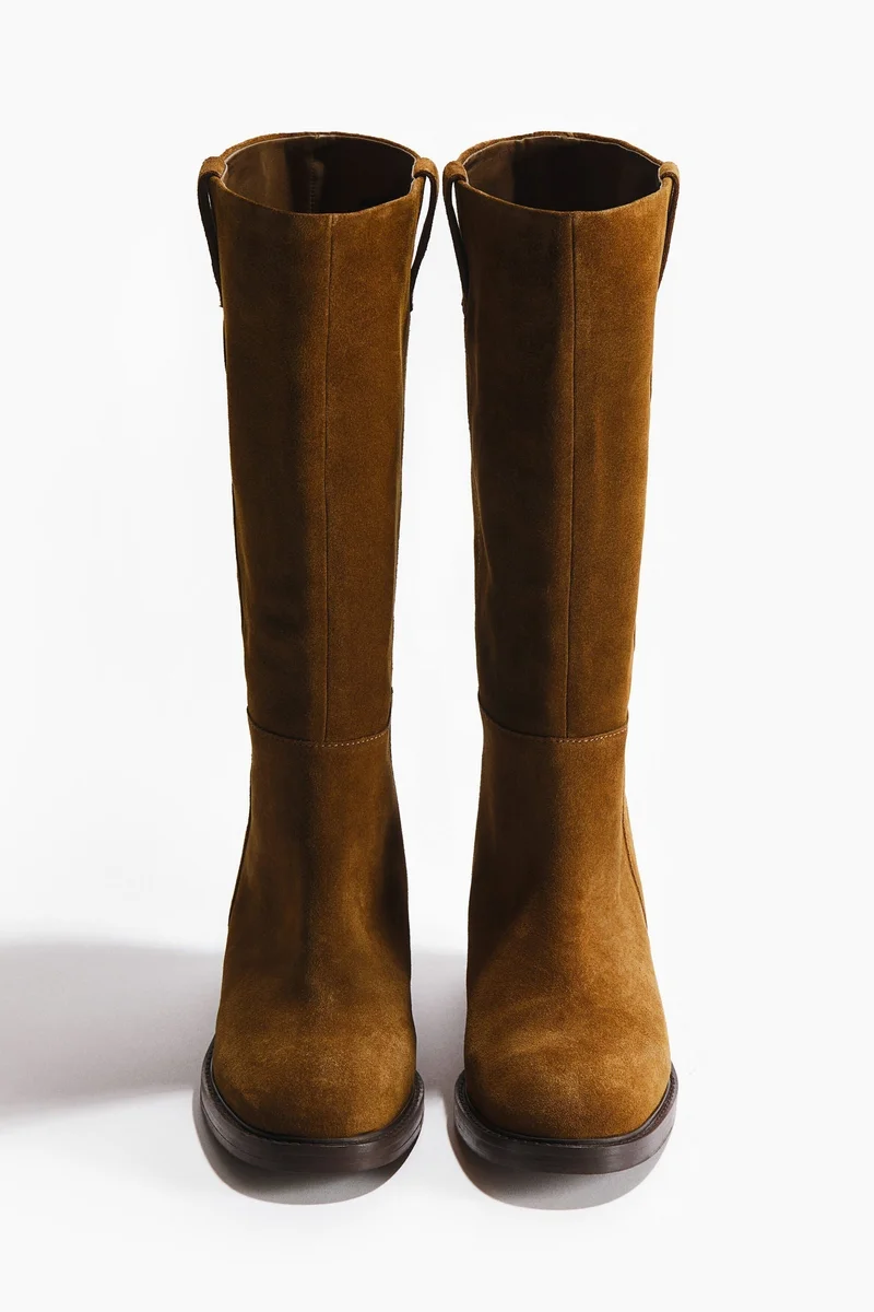 H&M Knee-high suede boots