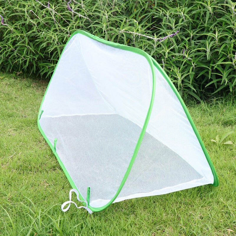 RESTCLOUD Pop-Up Garden Net Cloche Tunnel, Mini Grow Tent and Plant Protection Cover for Fruit, Vegetables, Strawberry, Flowers and Herbs with 4 Stakes, 39.4" x 15.75" x 15.75" - Image 5