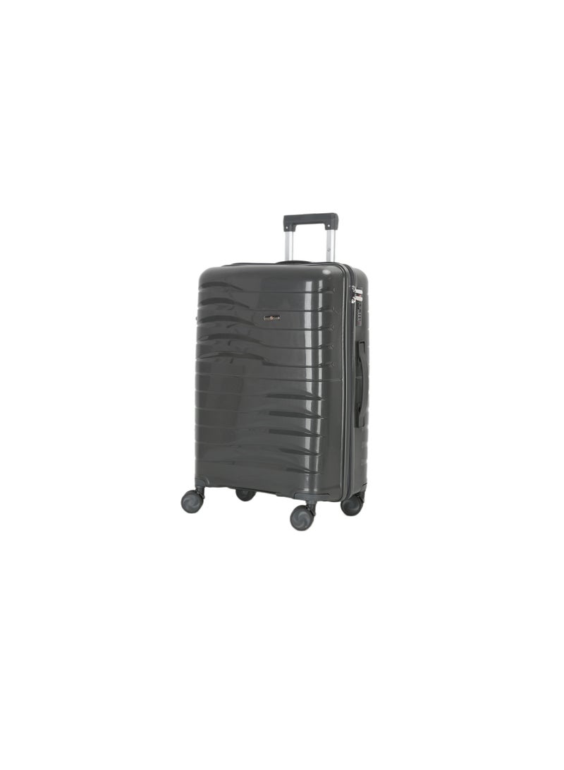 اتش تي مجموعة حقائب سفر إتش تي، من أربع قطع - حقائب سفر صلبة بعجلات دوارة، ومقبض تلسكوبي، وسحابات مقاومة للانحشار (13/20/24/28 بوصة، 13.5/49/76/129 لترًا، طقم سفر خفيف الوزن، رمادي غامق) - Image 4