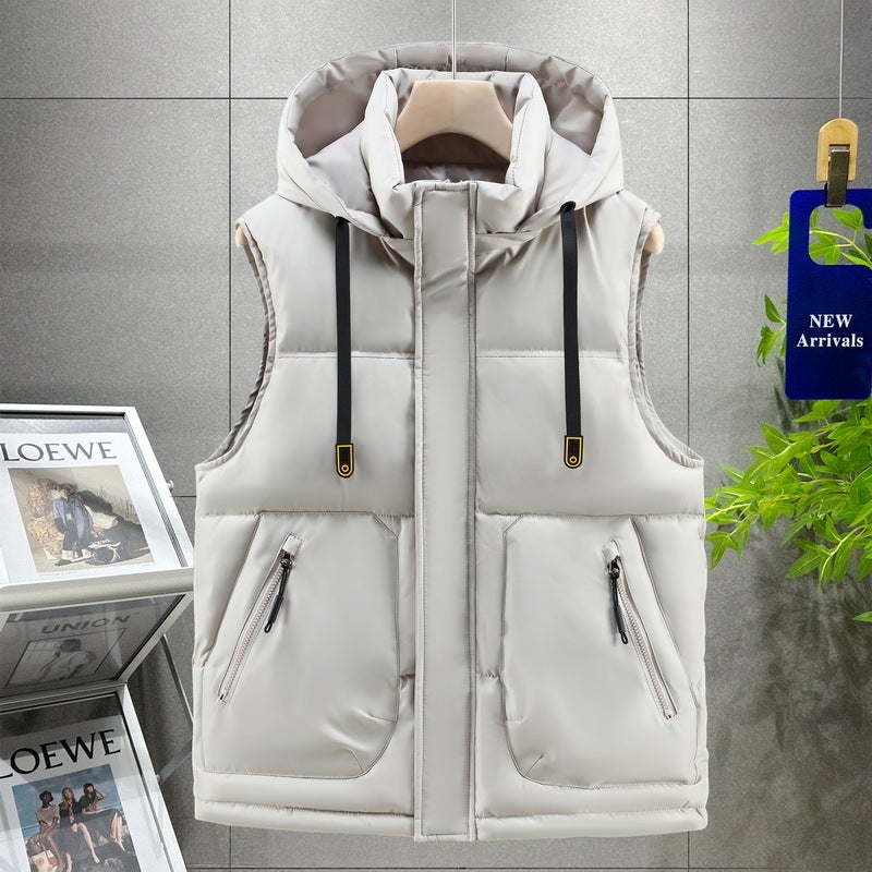 Waistcoat Thickened Leisure Men'S Waistcoat Fashion Waistcoat Sleeveless Plus Size 5519 - Image 4