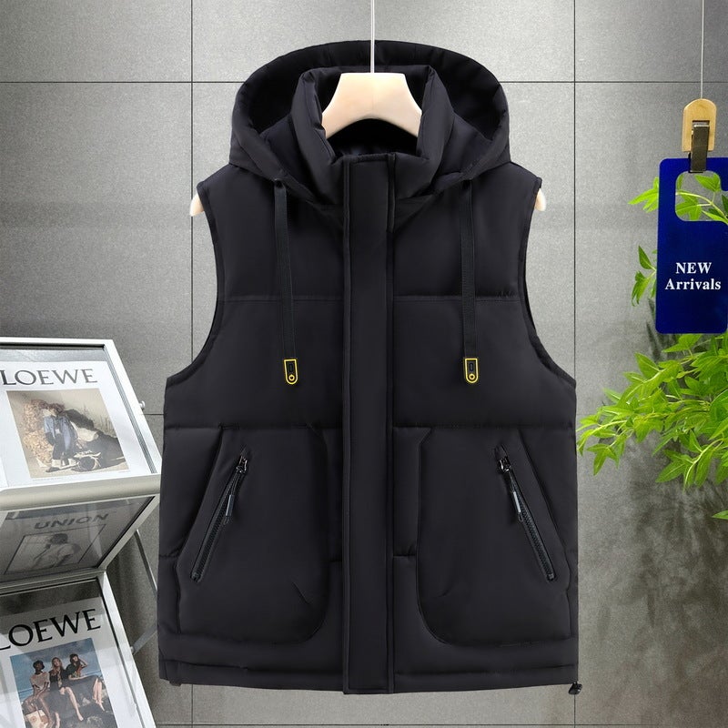 Waistcoat Thickened Leisure Men'S Waistcoat Fashion Waistcoat Sleeveless Plus Size 5519 - Image 5