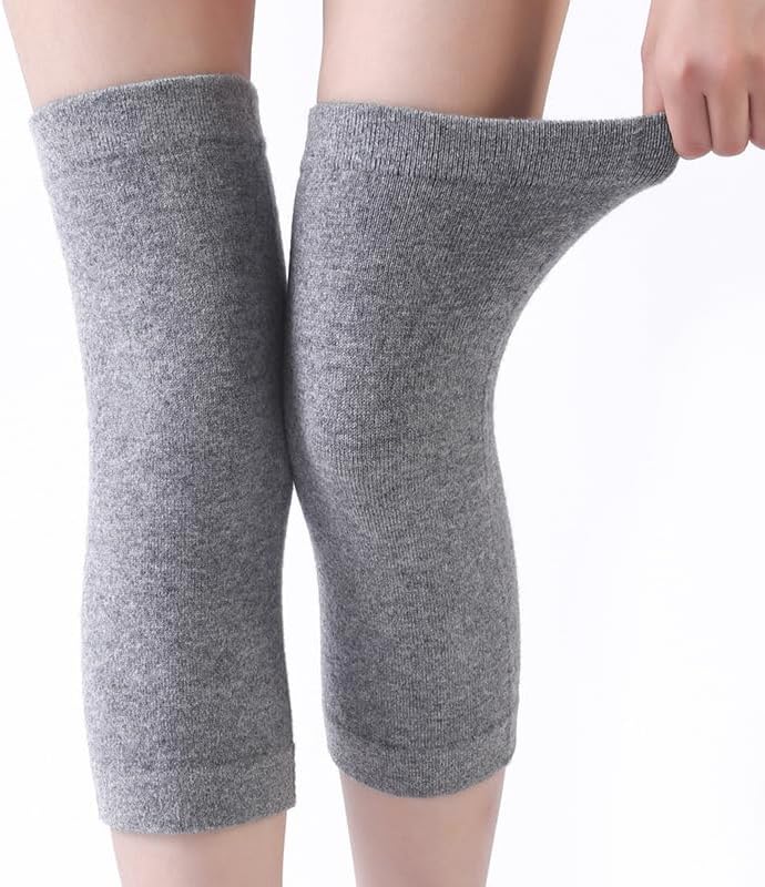 Men Women Knee Warmers Winter Knee Braces Supports Knee Pads Sleeve Winter Leg Warmer Knee Warm Thermal Wool Cashmere Knee Brace for Cycling Skiing Running Knee Protector Knee Support for Joint Pain