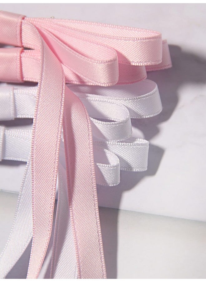 LFOUVRE Fouvre Bow Hair Clips For Women 6Pcs Hair Bow Clip For Girl Bowknot Hair Ribbon For Women Hair Clip With Long Tail Tassel Hair Bows For Women Bow Clip Barrette Hairpin Hair Accessories For Women - Image 5