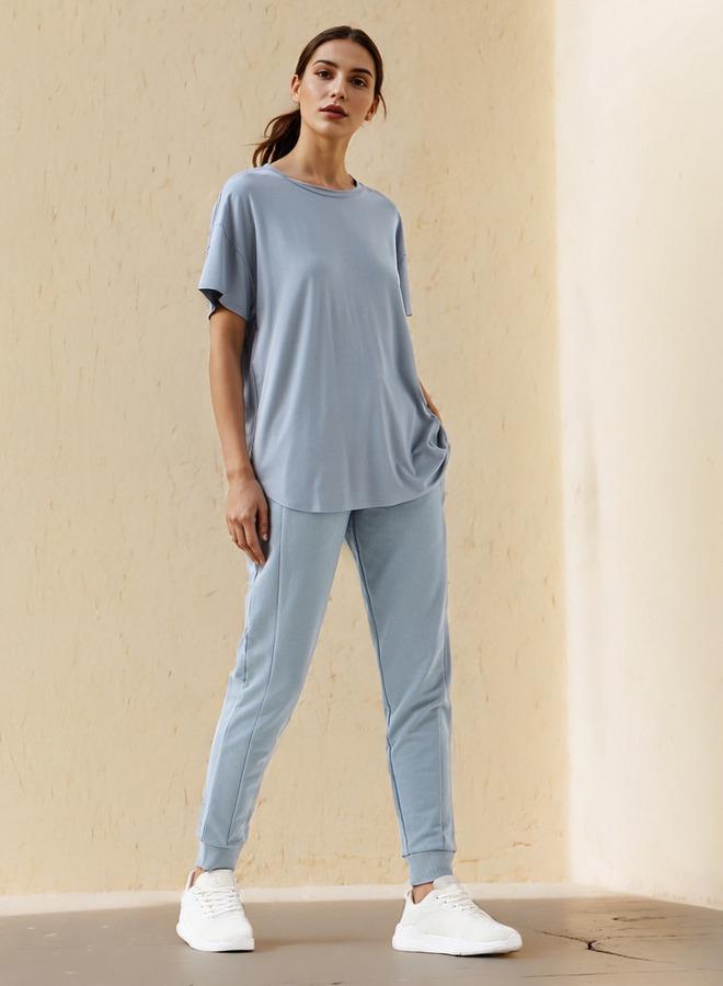 Active Round Neck Boxy T-shirt - Image 2