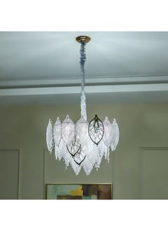 DANUBE HOME Danube Home Maples Crystal Chandelier For Bedroom| 12- Lights Indoor Lighting Fixture With E14 Socket| Metal Frame With Clear Finish| Hanging Lights|Ceiling Lights| L60xW60xH45cm (1 Year Warranty)  - Image 4