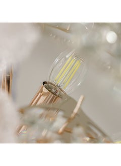DANUBE HOME Danube Home Maples Crystal Chandelier For Bedroom| 12- Lights Indoor Lighting Fixture With E14 Socket| Metal Frame With Clear Finish| Hanging Lights|Ceiling Lights| L60xW60xH45cm (1 Year Warranty)  - Image 3