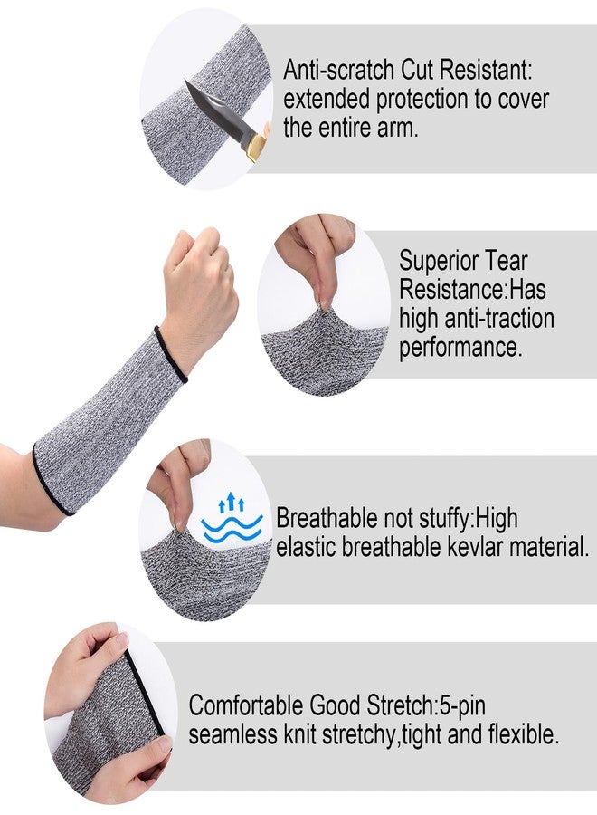 ANCIRS 21cm Cut Resistant Sleeves for Arm Protection, Dog Bite Safety Arm Sleeves, Gardening Sleeves for Thin Skin and Sun Exposure, Protective Forearm Covers for Kitchen (3.34"x8.27", 1 Pair) - Image 3