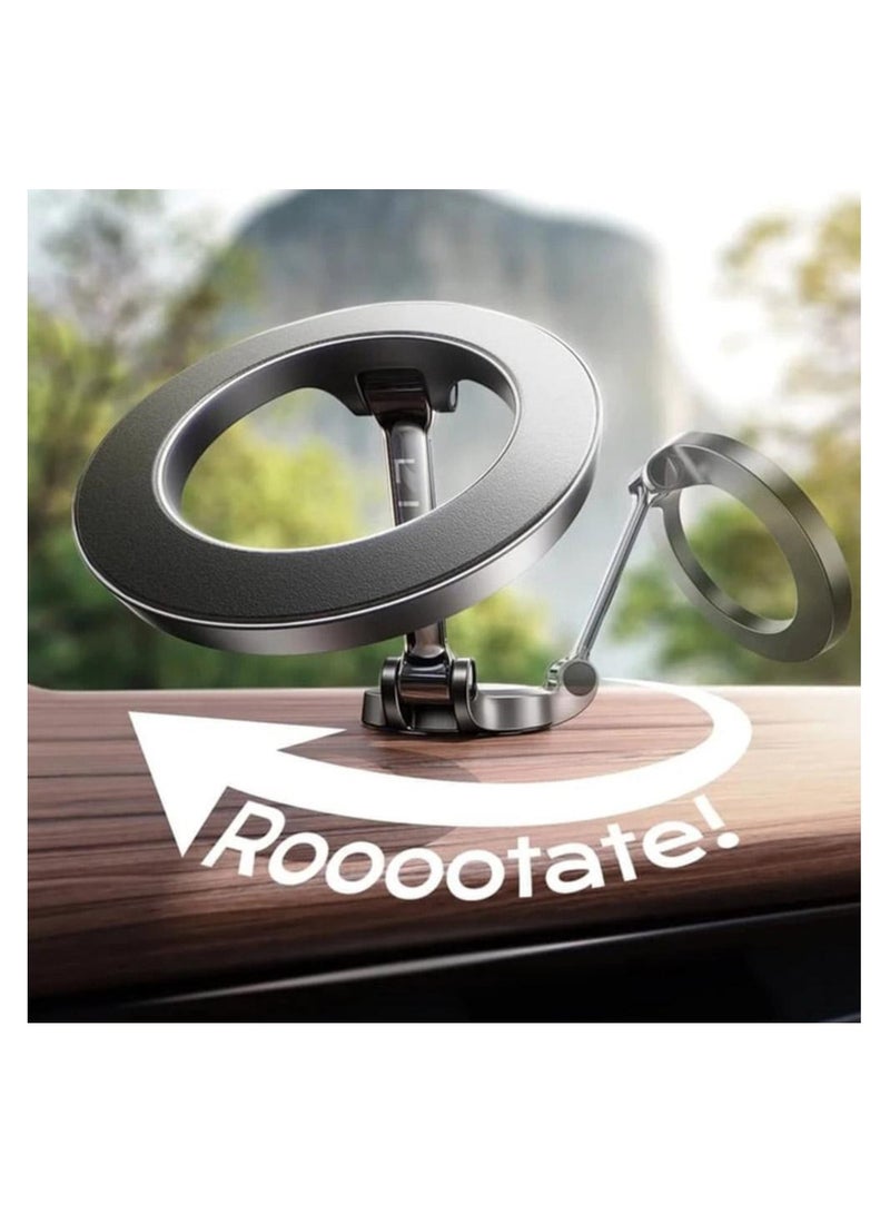 DUSALA Magnetic Foldable Car Mobile Phone Support Bracket Stands - Image 2