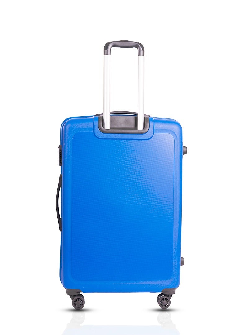 Skybags Blue ZAP Checked Luggage Trolley| Hardcase Polypropylene