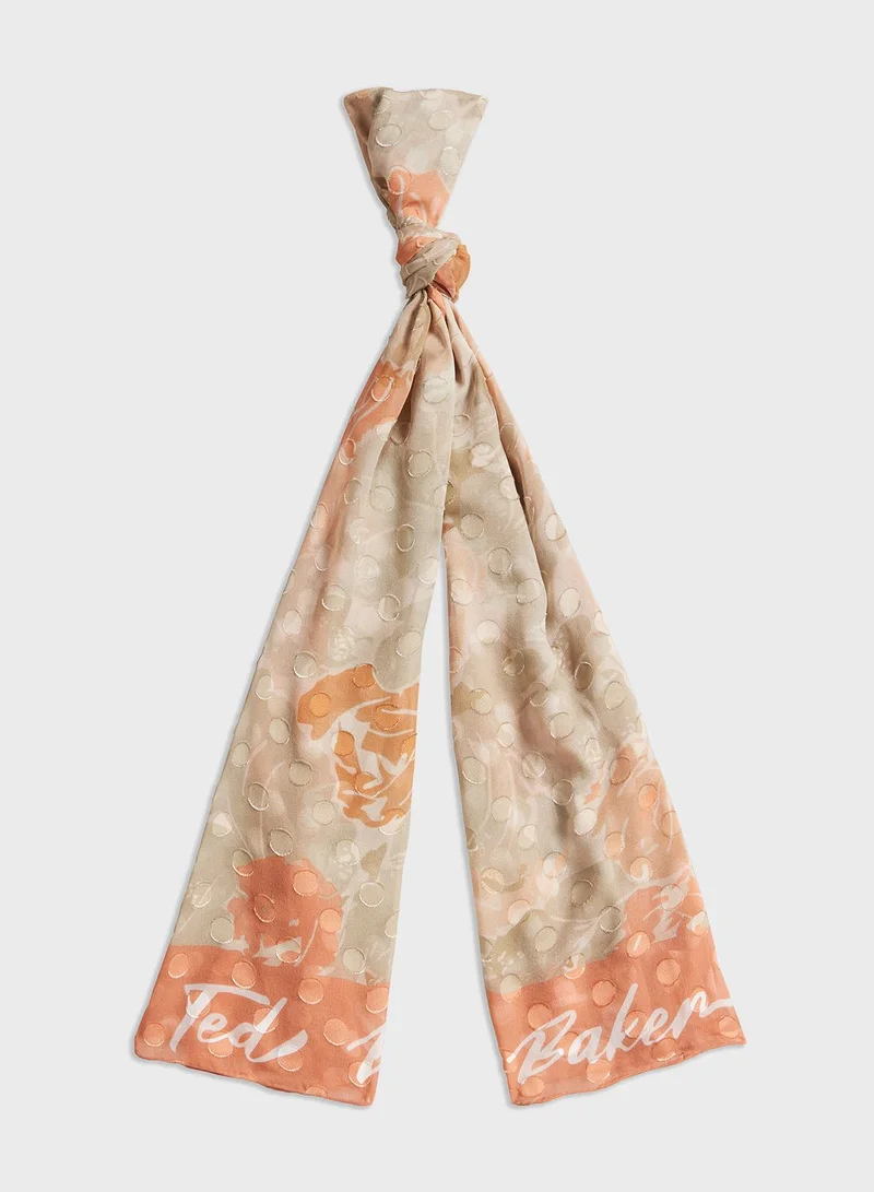 Ted Baker Alanny Floral Printed Long Scarf