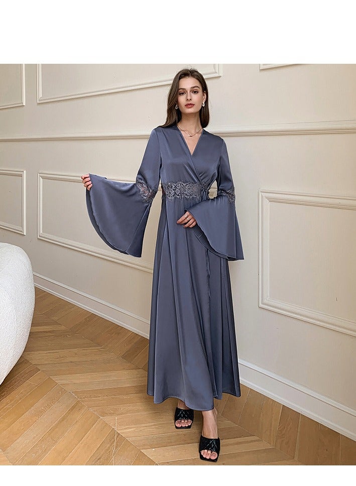 Lace Patchwork French Elegant Home Wear Pajamas  - Image 3
