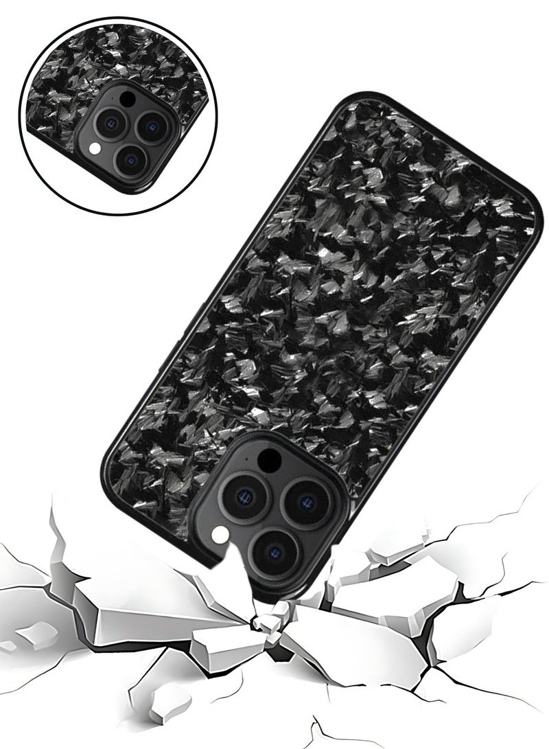 SOLARAE Luxurious Real Carbon Fiber iPhone Case - Lightweight, Drop Protection (iPhone 15 Pro) Black - Image 4
