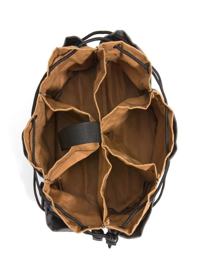 Dickies 12-Pocket Drawstring Work/Tool Bag, Heavy-Duty Drawstrings for Quick-Closure, Snap-Secured Tape Strap, Durable Canvas Construction, Grey/Tan - Image 3