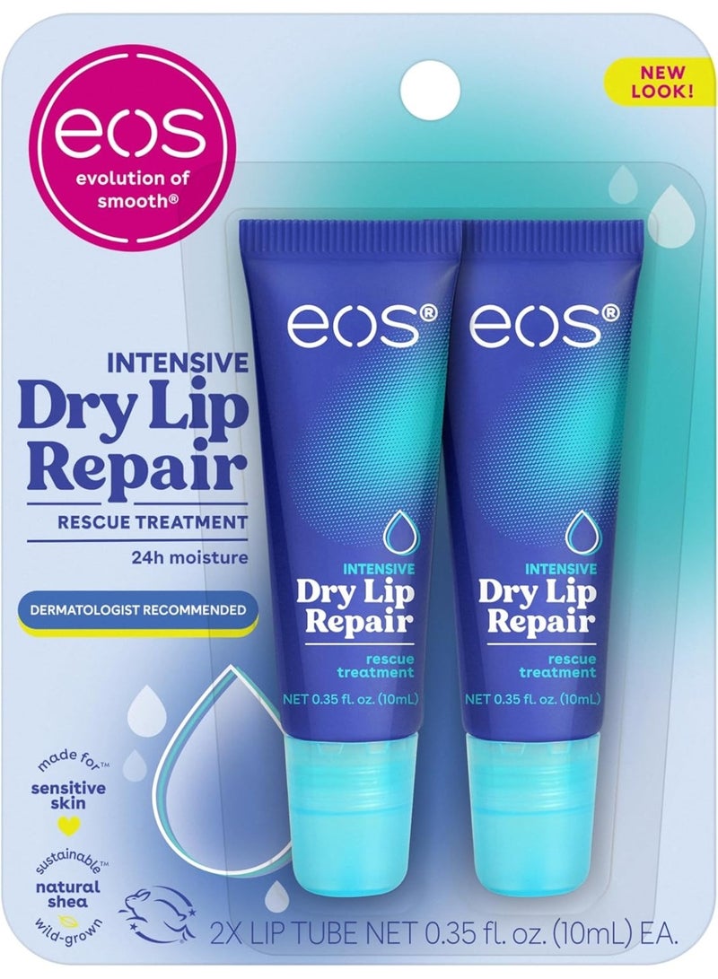 eos The Hero Lip Repair, Extra Dry Lip Treatment, 24HR Moisture, Natural Strawberry Extract, 0.35 fl oz, 2 Count (Pack of 1) - Image 1