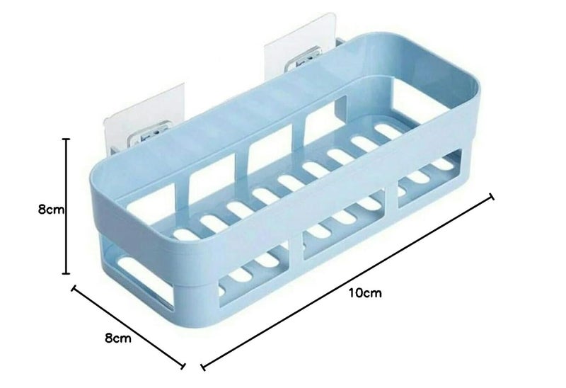 ROSEFINCH Bathroom Rack Bathroom Accessories Bathroom Shelf Organizer Wall Mounted Shelf Bathroom Hardware Storage Racks for Home Washroom Basin Kitchen Multicolor Pack of 1 - Image 3
