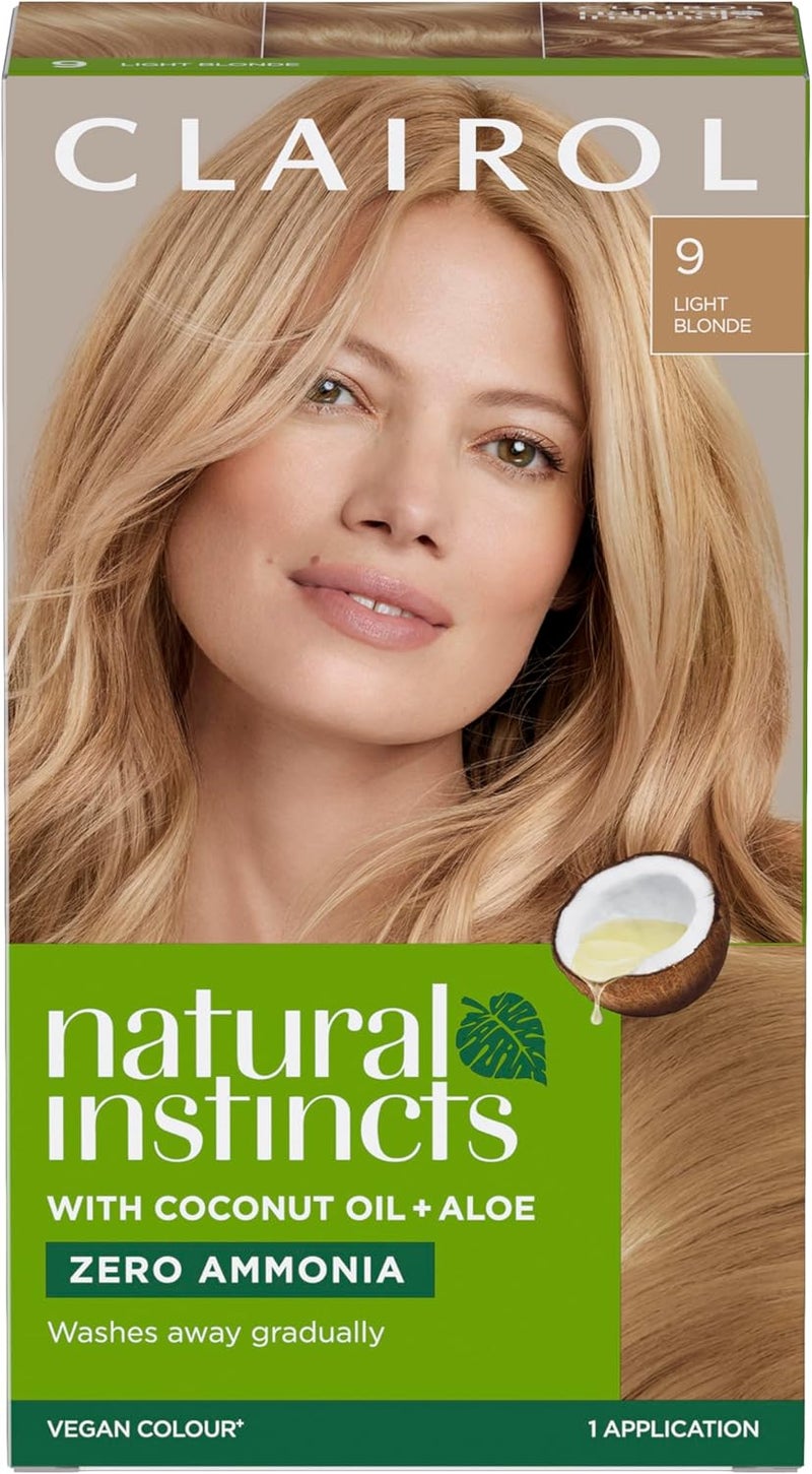 Clairol Natural Instincts SemiPermanent No Ammonia Hair Dye 9 Light Blonde