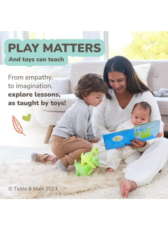Tickle & Main Tickle & Main 3 Piece New Big Brother Gift for Boys, Includes Big Brother/Little Brother Dinosaur Stuffed Animals with Storybook, Ideal for Announcing a New Sibling, Educational and Engaging  - Image 4