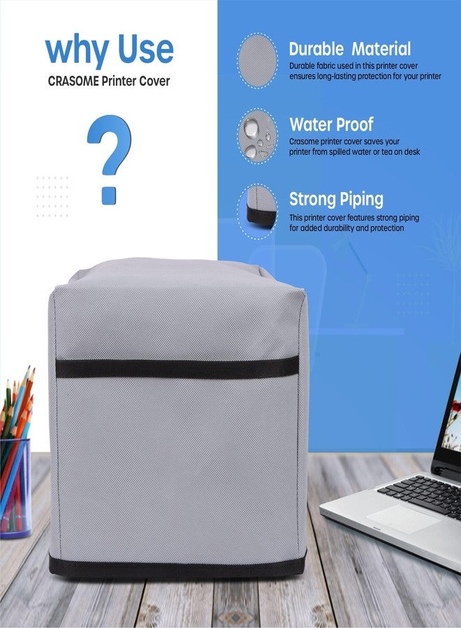 CRASOME Dust & Water Proof Printer Cover for Epson EcoTank L3150 / L3110 (Grey) - Image 5