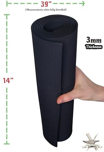 The Foamory Shape Retention EVA Cosplay Foam 3mm (1mm-10mm) 14x39 inch Black or White High Density EVA Foam Sheets. Premium 85 kg/m3 Heat Shape Material for DIY Convention or Halloween Costumes by The Foamory - Image 4