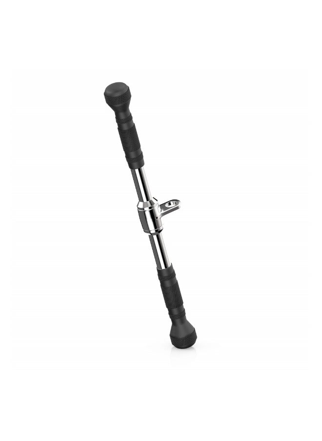Generic Straight Bar Cable Attachment, Pull Down Bar with Non-Slip Handles, Heavy Duty Steel Pull Down Bar for Home Gym Strength Training Workout, Accessories for Fitness Equipment  - Image 2