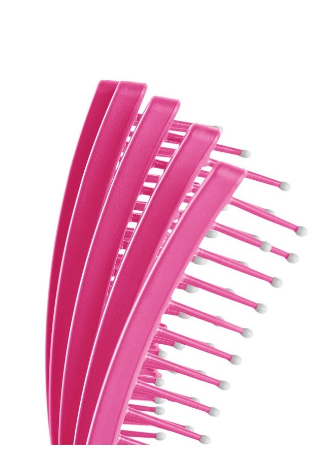 KareCo فرشاة فك تشابك الشعر Tangle Buster لجميع أنواع الشعر باللون الوردي - Image 3