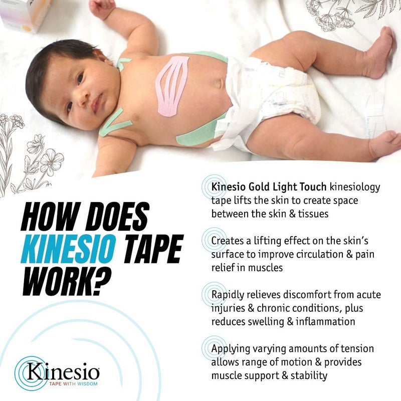 Kinesio شريط كينيسيو - شريط رياضي علاجي مرن تكس جولد لمسة خفيفة - أخضر فاتح - 2 بوصة × 16 قدم - Image 2